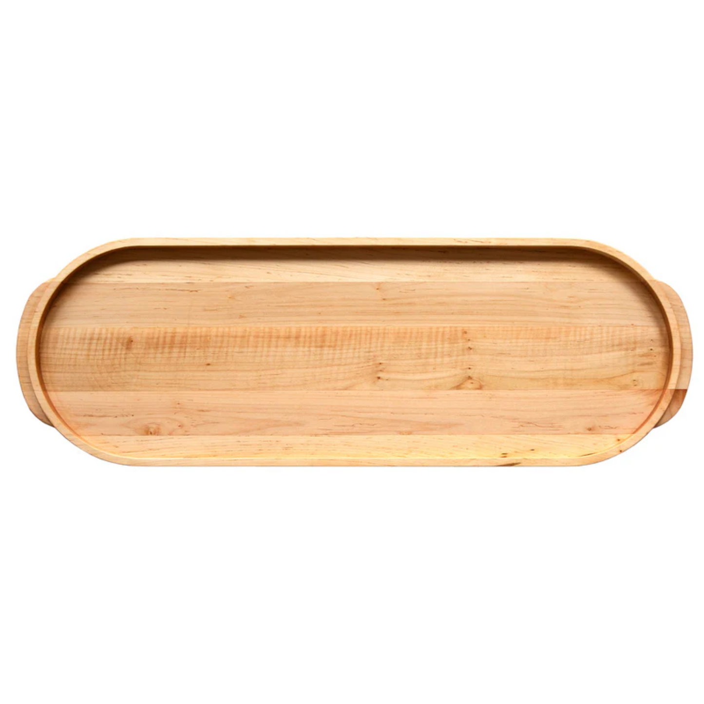 Maple Oval Wooden Buffet Serving Tray