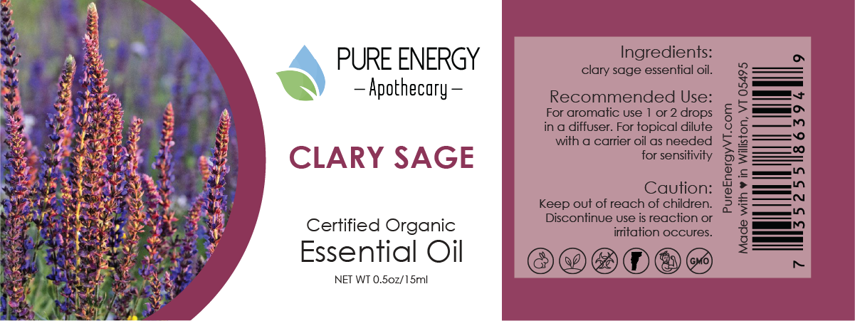 Essential Oil - Clary Sage 15ml (0.5oz)