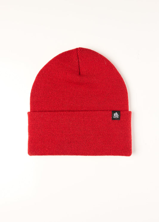 Classic Cuffed Ribbed Beanie w/Pinch Label