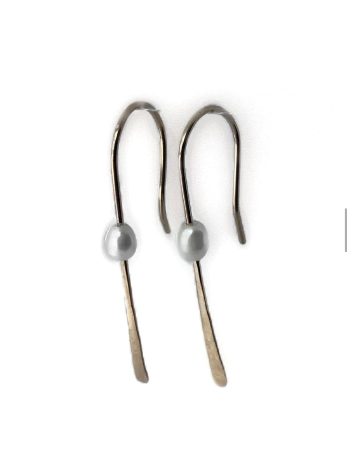 Homegrown Pearl Hammered Earrings