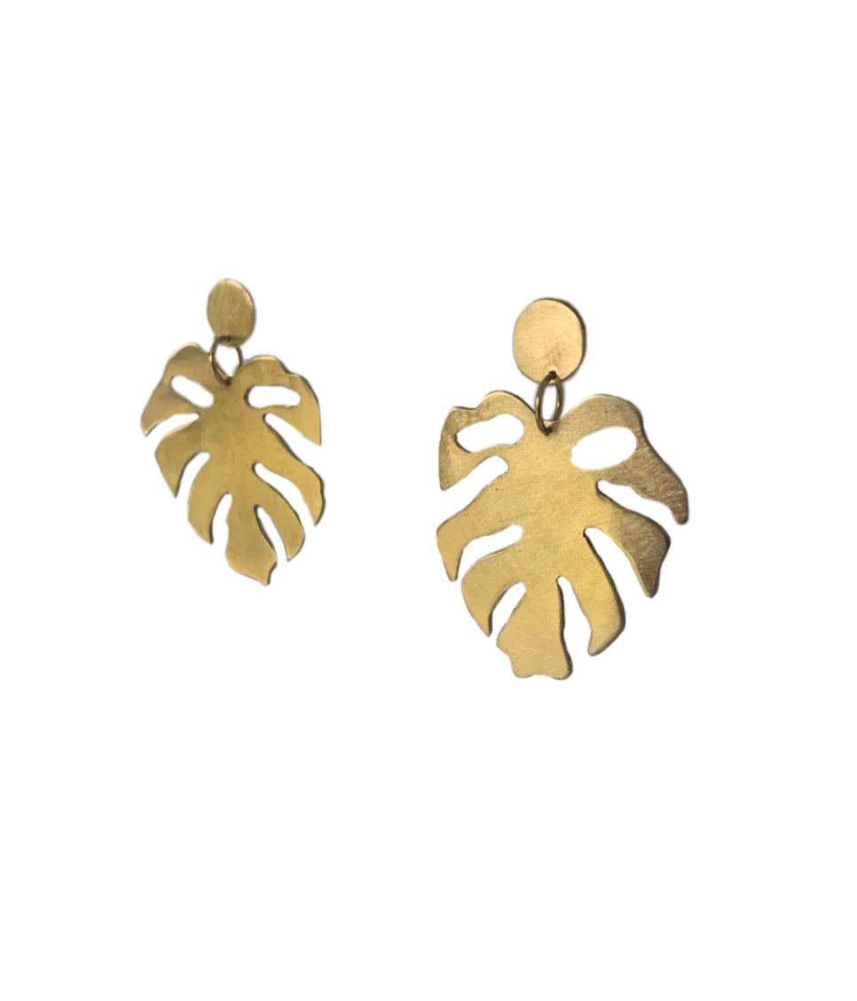 Homegrown Monstera Earrings