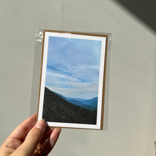 Green Mountains Greeting Card