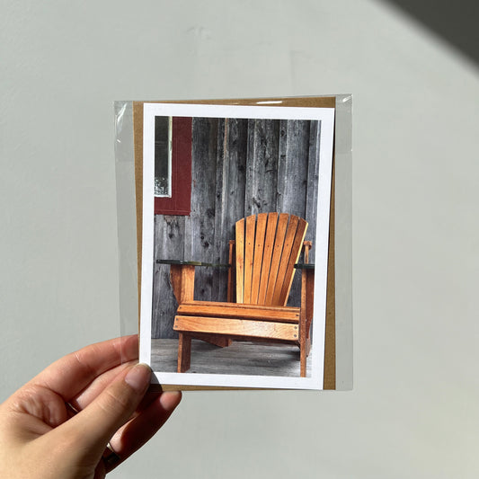 Adirondack Chair Greeting Card