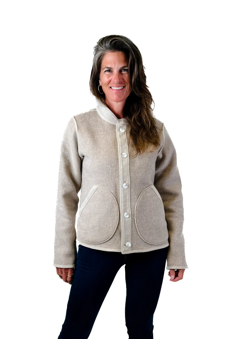 Women's Reversible Shacket - Beige