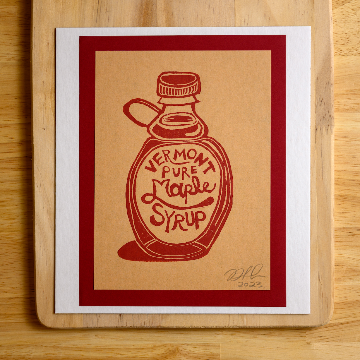 Maple Syrup Print