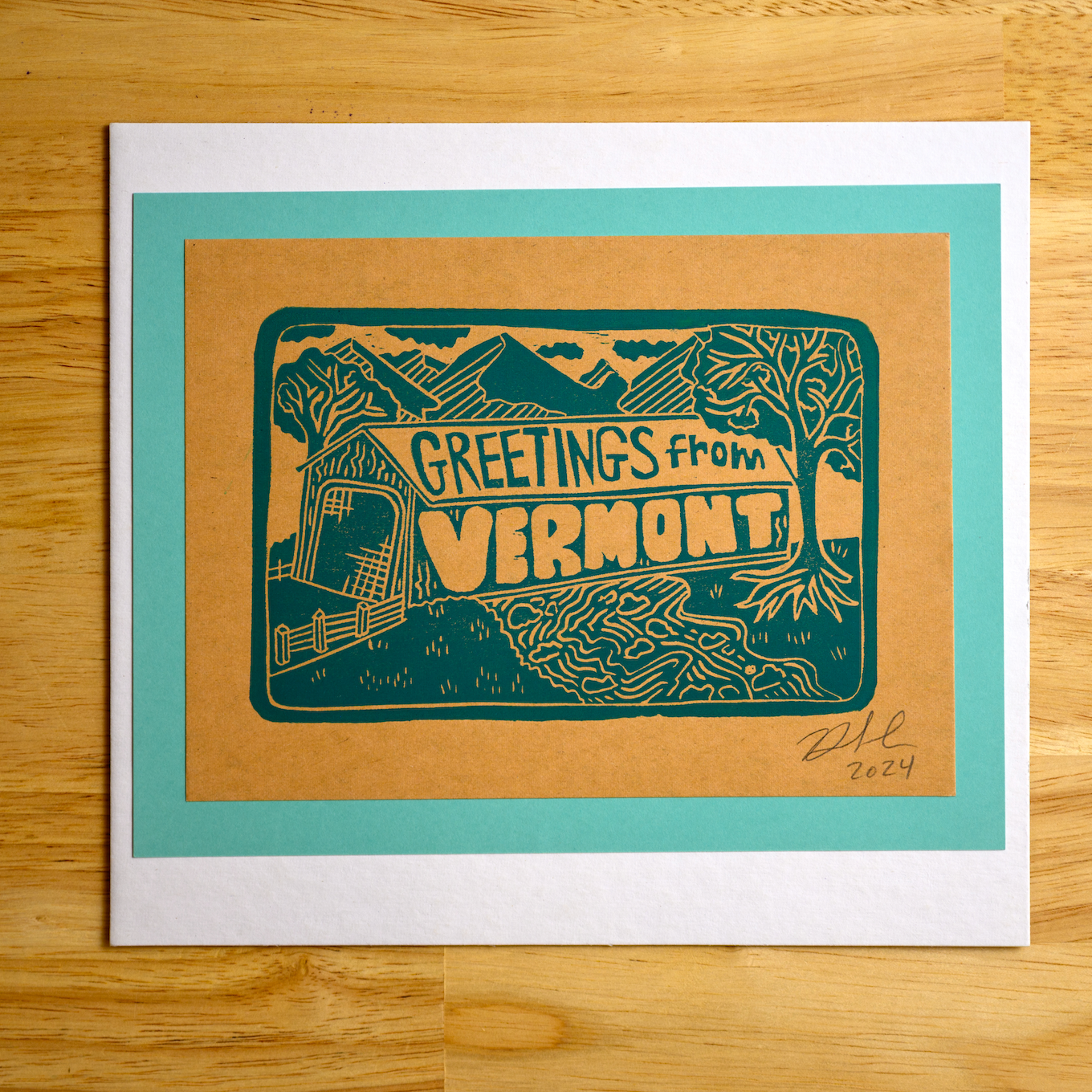 Greetings From Vermont Print