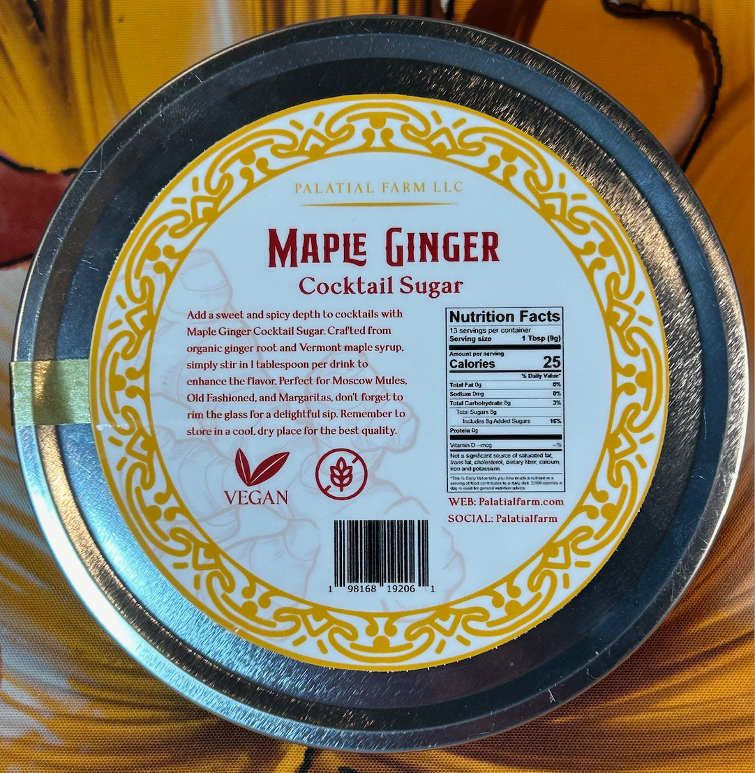 Maple Ginger Cocktail Sugar