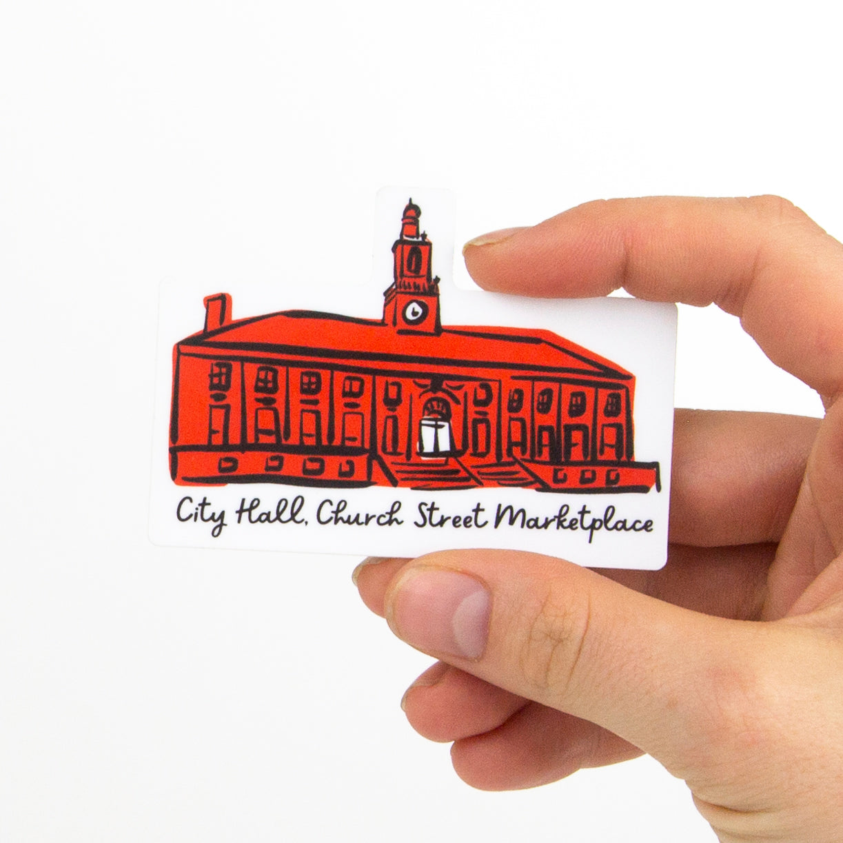 Church Street Marketplace City Hall Sticker